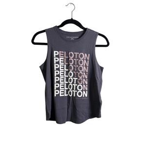 Peloton x Spiritual Gangster Grey/Rose Gold Repeat Muscle Tank